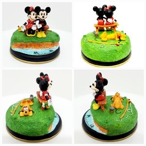 DISNEYANA 1996 PUPPY LOVE Miniature Disney Convention Ltd Figurine by GOEBEL Set